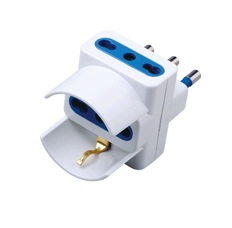 Adattatore Spina 16A 2 Bipasso 1 Schuko